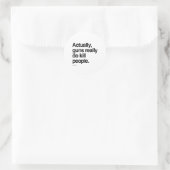 Eigenlijk doden pistolen mensen ronde sticker (Tas)