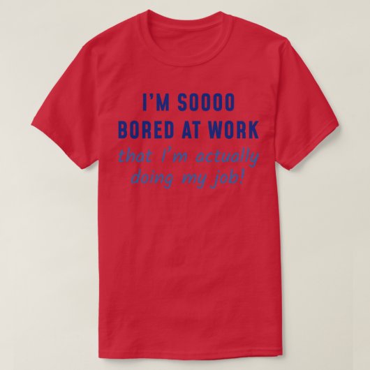 Eigenlijk doe ik mijn werk t-shirt (Design voorkant)