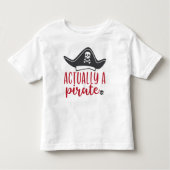 Eigenlijk een piraat kinder shirts (Voorkant)