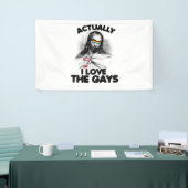 Eigenlijk hou ik van de homo's spandoek (Beurs)