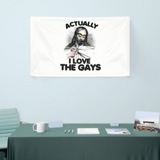 Eigenlijk hou ik van de homo's spandoek (Beurs)