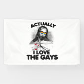 Eigenlijk hou ik van de homo's spandoek (Horizontaal)