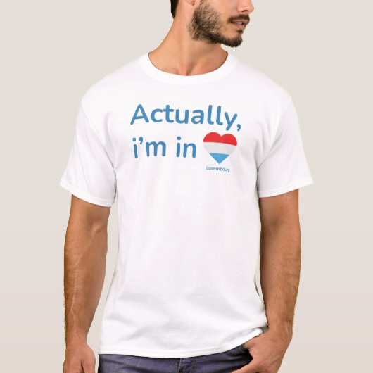 Eigenlijk in Luxemburg T-shirt (Voorkant)