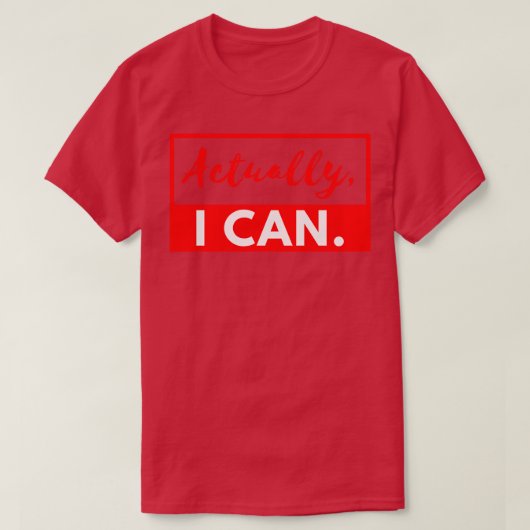 Eigenlijk kan ik t-shirt (Design voorkant)