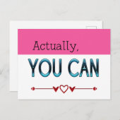 Eigenlijk kun je motivatie citeren briefkaart (Voorkant / Achterkant)