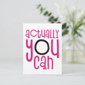 Eigenlijk kunt u Citaat White aanmoedigen Briefkaart (Staand voorkant)