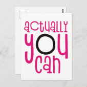 Eigenlijk kunt u Citaat White aanmoedigen Briefkaart (Voorkant / Achterkant)