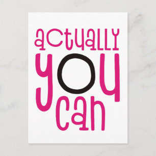 Eigenlijk kunt u Citaat White aanmoedigen Briefkaart