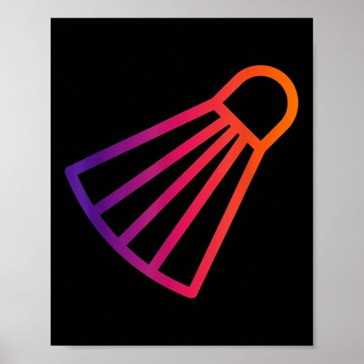 Eigenlijk vind ik Badminton Shuttle Birdie 6 leuk  Poster (Voorkant)