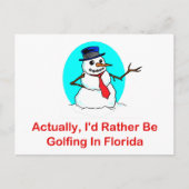 Eigenlijk zou ik eerder Golfing zijn in Florida Briefkaart (Voorkant)