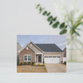 Eigenlijke foto Makelaar Gelukkig Huisverjaardag Briefkaart (Staand voorkant)