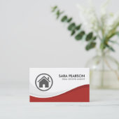 Eigenschap Realtor Realtor Real Estate Agent Realt Visitekaartje (Staand voorkant)