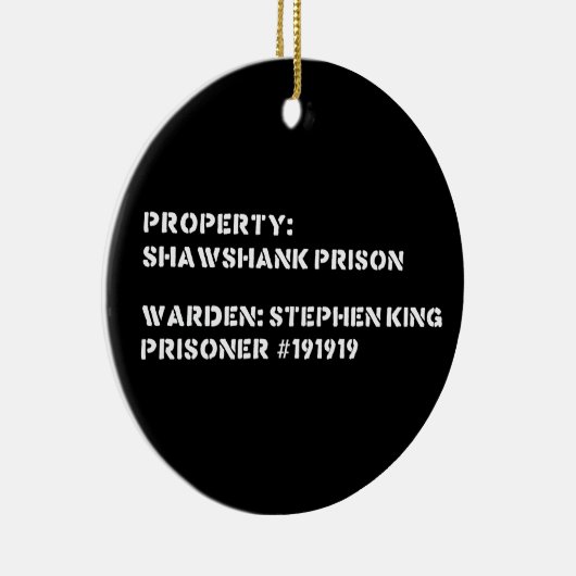 Eigenschap: Shawshank Gevangenis Keramisch Ornament (Rechts)