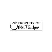 Eigenschap van aangepaste lerarennaam klaslokaal  zelfinktende stempel (Design)