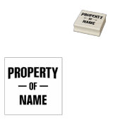 Eigenschap van aangepaste naam rubberstempel (Gestempeld)