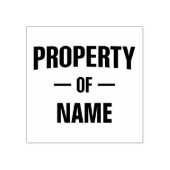 Eigenschap van aangepaste naam rubberstempel (Afrduk)