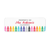 Eigenschap van Classroom-labels Etiket (Voorkant)