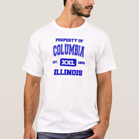 Eigenschap van Columbia Illinois T-shirt (Voorkant)