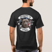 Eigenschap van da Nanny Pitbull Dog, buitenwetse b T-shirt (Achterkant)