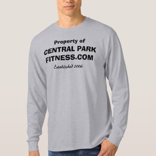 Eigenschap van de fitness van het Central Park T-shirt (Voorkant)