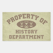 Eigenschap van de geschiedenisafdeling sticker (Voorkant)