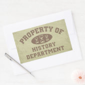 Eigenschap van de geschiedenisafdeling sticker (Envelop)