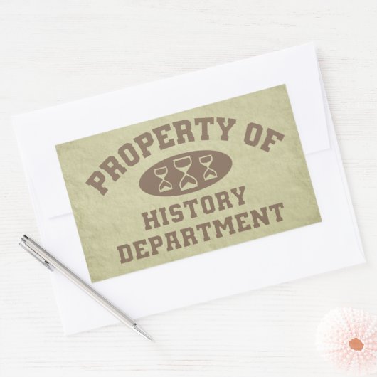 Eigenschap van de geschiedenisafdeling sticker (Envelop)