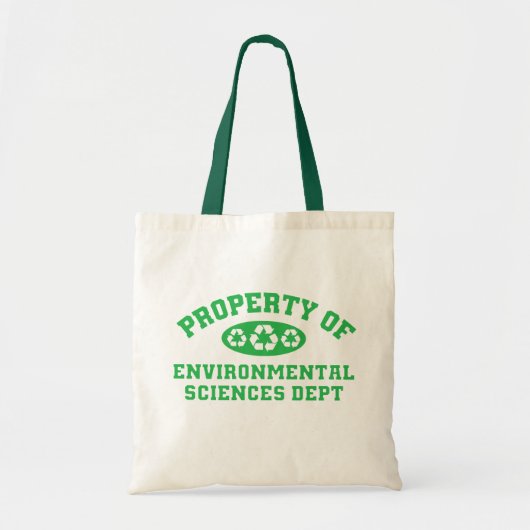 Eigenschap van de milieuwetenschappen (groen) tote bag (Voorkant)
