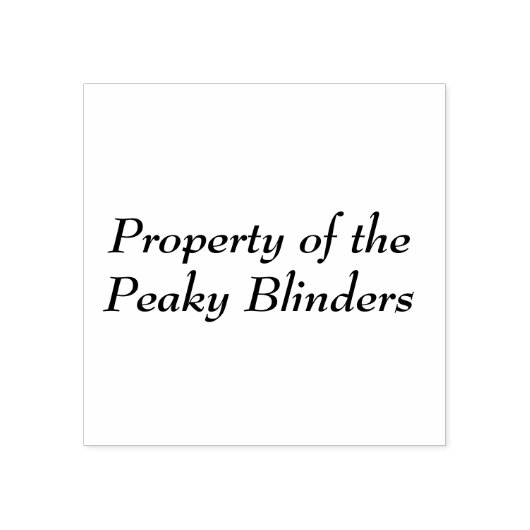 Eigenschap van de Peaky Blinders Rubber Stamp Rubberstempel (Afrduk)