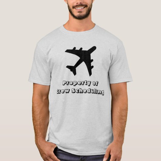 Eigenschap van de planning van de bemanning t-shirt (Voorkant)