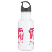 Eigenschap van de roze balletgedenkpente-tente-dan waterfles (Achterkant)