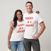 Eigenschap van een lineaire backer t-shirt (Unisex)