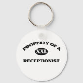Eigenschap van een RECEPTIONIST Sleutelhanger (Voorkant)