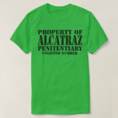 Eigenschap van het Penitentiair Alcatraz T-shirt (Design voorkant)
