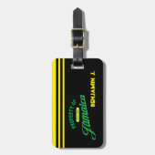 Eigenschap van Jamaica Bagagelabel (Voorkant verticaal)