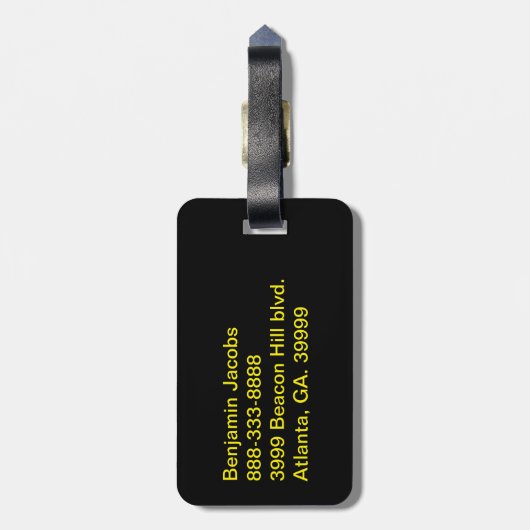 Eigenschap van Jamaica Bagagelabel (Achterkant verticaal)