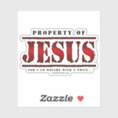 Eigenschap van Jezus Sticker (Vel)