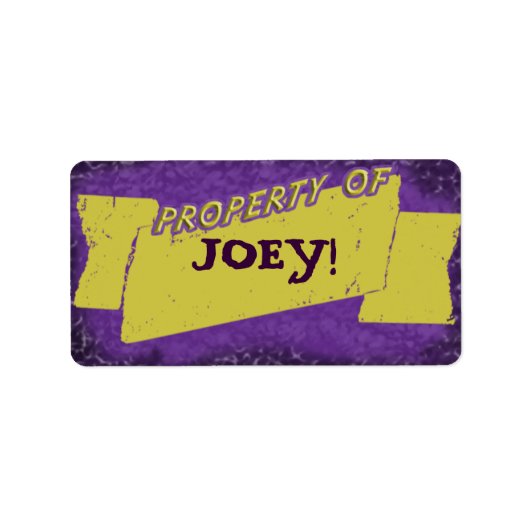 Eigenschap van Label (Voorkant)