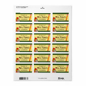 Eigenschap van Mrs Custom Classroom Label Teacher (Full Sheet)