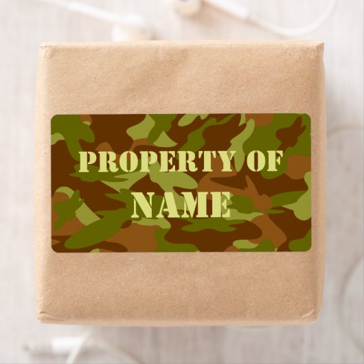 Eigenschap van naamlabels | Camo Etiket (Insitu)