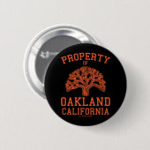 Eigenschap van Oakland Ronde Button 5,7 Cm (Voorkant /achterkant)