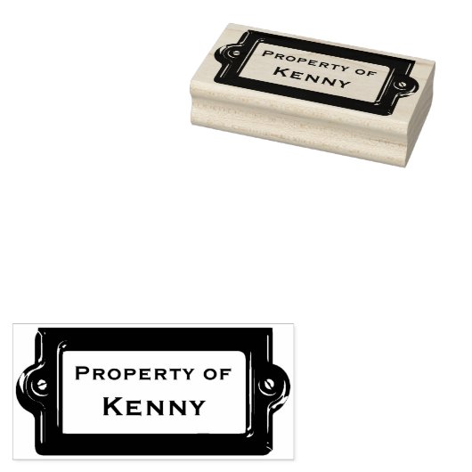 Eigenschap van Plaque Rubber Stamp Rubberstempel (Gestempeld)