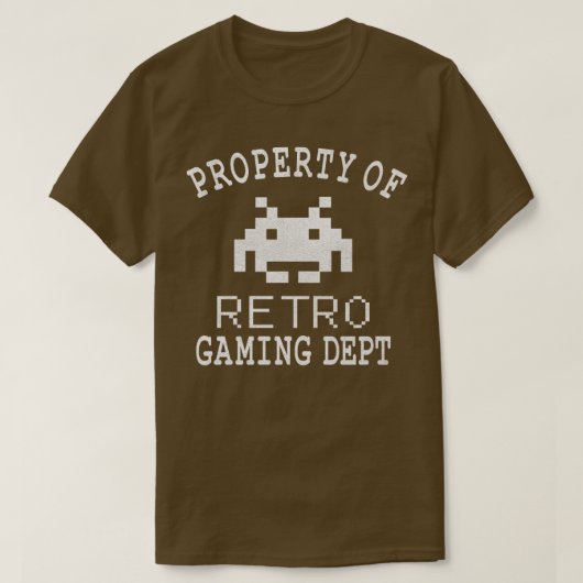 Eigenschap van Retro Gaming Dept T-shirt (Design voorkant)