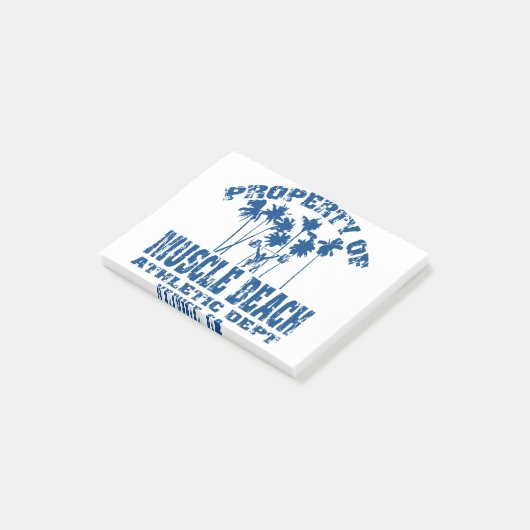 Eigenschap van spierstrand post-it® notes (Schuin)