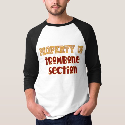 Eigenschap van Trombone-sectie T-shirt (Voorkant)