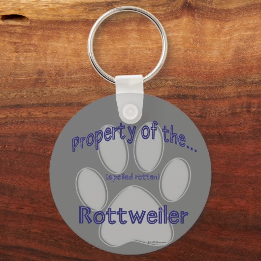 Eigenschap van Verwende Rottweiler Sleutelhanger (Voorkant)