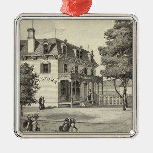 Eigenschap van Wm V Reid, Villa Park, NJ Metalen Ornament