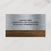 Eigenschappen | Handgereedschap | Carpentry Visitekaartje (Achterkant)