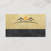 Eigenschappen Logo | Hout en marmer Visitekaartje (Achterkant)