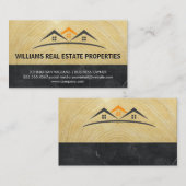 Eigenschappen Logo | Hout en marmer Visitekaartje (Voorkant / Achterkant)